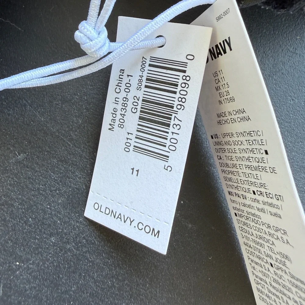 Old Navy Girls Scalloped Chelsea Boots Black Size 11 NEW 804389-00-1